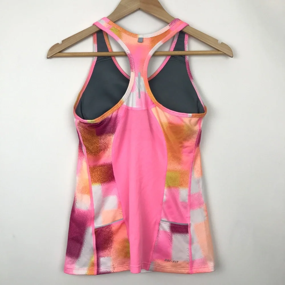 [3 for $15] Nike Dri-Fit Built In Bra Tank Top Colorful Bright